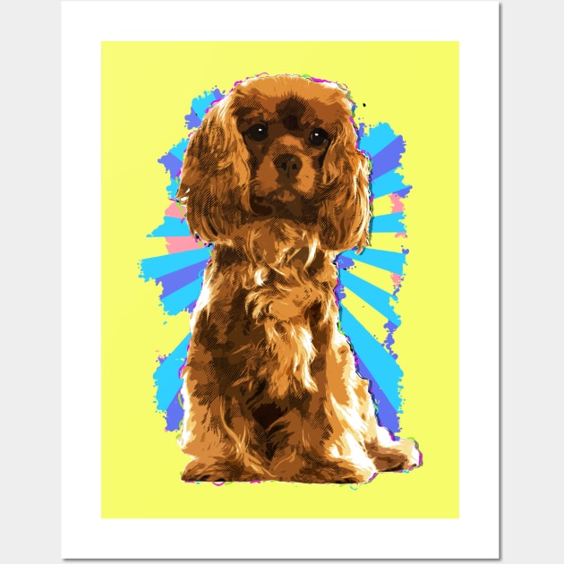 Cavalier King Charles Spaniel Puppy Wall Art by Nartissima